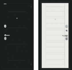 Дверь Bravo Сити Kale Букле черное/Off-white