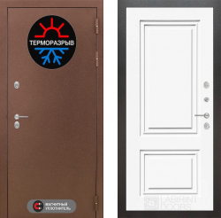 Входная дверь Лабиринт Термо Магнит 26 Белый (RAL-9003) с терморазрывом