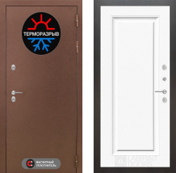 Входная дверь Лабиринт Термо Магнит 27 Белый (RAL-9003) с терморазрывом