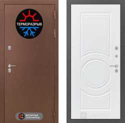 Входная дверь Лабиринт Термо Магнит 23 Белый софт с терморазрывом