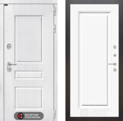 Входная дверь Лабиринт Versal 27 Белый (RAL-9003)