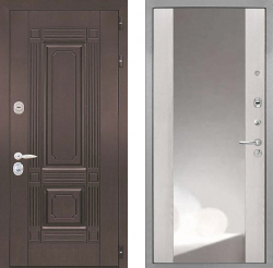 Входная дверь Интекрон Италия ФЛЗ-516 Зеркало Сосна белая