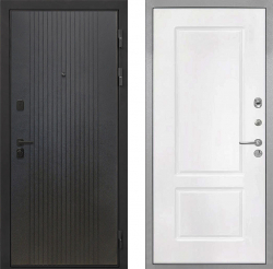 Входная дверь Интекрон Профит Black ФЛ-295 КВ-2 Белый матовый