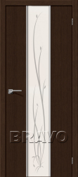 Межкомнатные двери Глейс-2 Twig (3D Wenge)